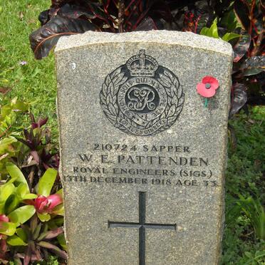 PATTENDEN W.E. -1918