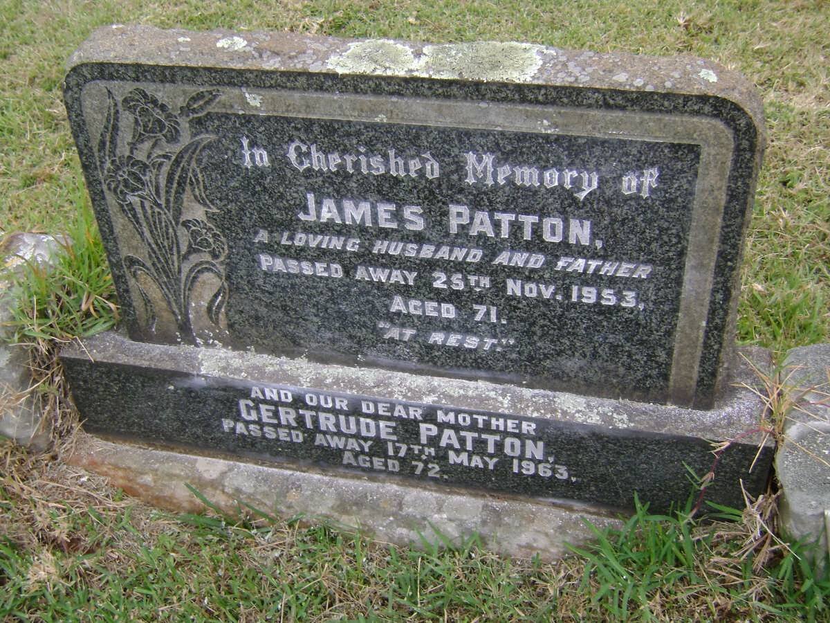PATTON James -1953 &amp; Gertrude -1963