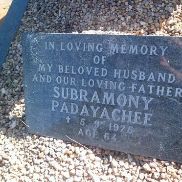 PADAYACHEE Subramony -1975