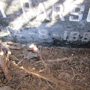 PARSONS Rachel Janet 1908-1989