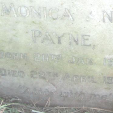 PAYNE Monica Ann 1944-1958