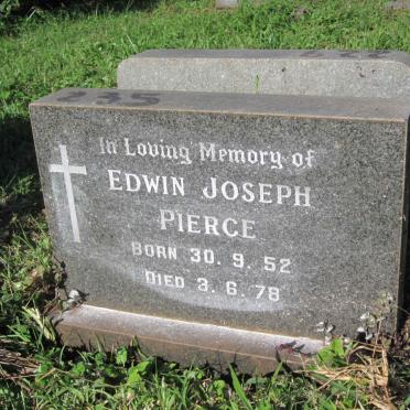 PIERCE Edwin Joseph 1952-1978