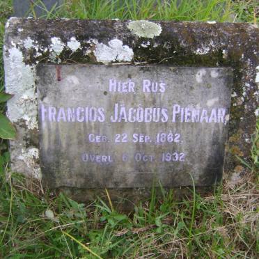 PIENAAR Francios Jacobus 1862-1932