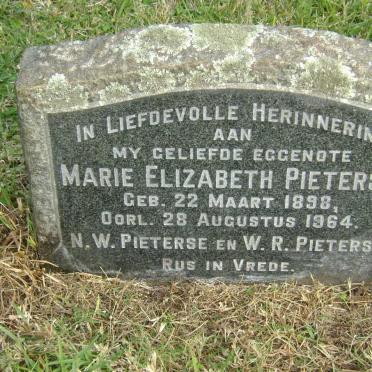 PIETERSE Marie Elizabeth 1898-1964