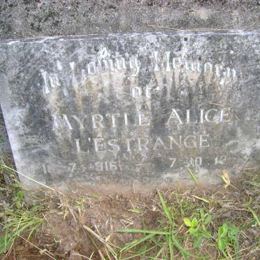 PITTAM John Edward Clarke -1937 &amp; Violet Mary -1957 :: L’ESTRANGE Myrtle Alice 1916-1966