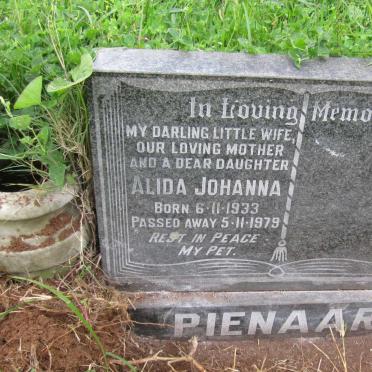 PIENAAR Alida Johanna 1933-1979