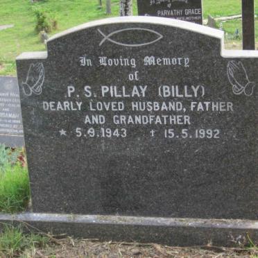 PILLAY P.S. 1943-1992