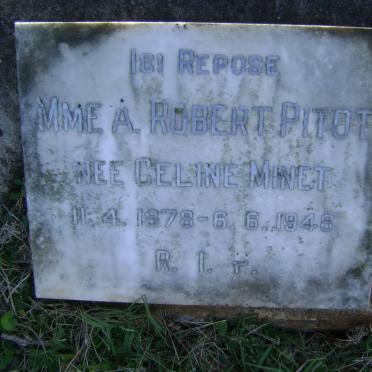 PITOT A. Robert  nee CELINE-MINET 1878-1948