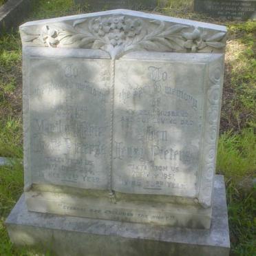 PIETERSE John Henry -1951 &amp; Martha Maria Lisette -1954