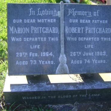 PRITCHARD Robert -1963 &amp; Marion -1964