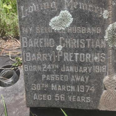 PRETORIUS Barend Christian 1918-1974