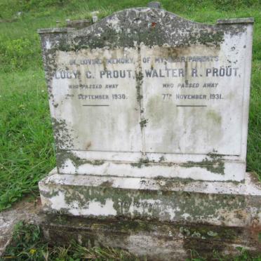 PROUT Walter R. -1931 &amp; Lucy C. -1930