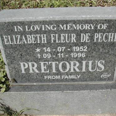 PRETORIUS Elizabeth Fleur De Peche 1952-1996