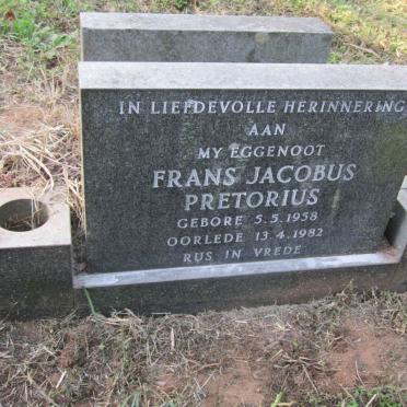 PRETORIUS Frans Jacobus 1958-1982