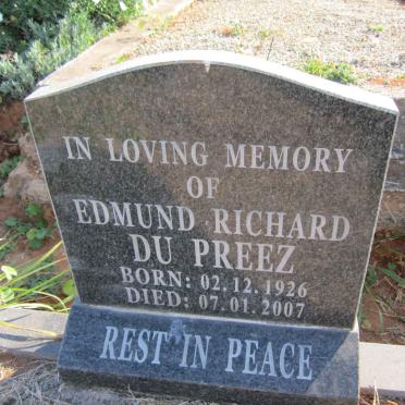 PREEZ Edmund Richard, du 1926-2007