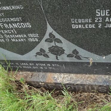 PRETORIUS Pieter Francois 1902-1968 &amp; Sue 1921-1996 