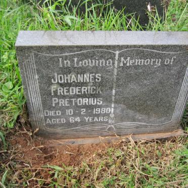 PRETORIUS Johannes Frederick -1980