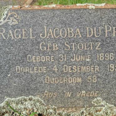PREEZ Ragel Jacoba, du nee STOLTZ 1896-1954