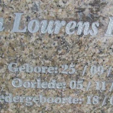 PRINSLOO Jan Lourens 1977-2009