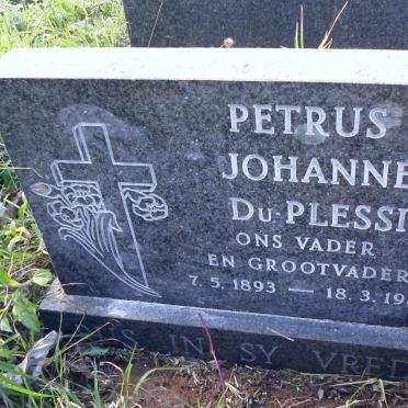 PLESSIS Petrus Johannes, du 1893-1985