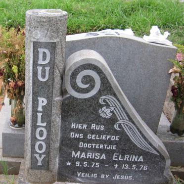 PLOOY Marisa Elrina, du 1975-1976