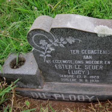 PLOOY Ester le Seuer, du 1929-1979