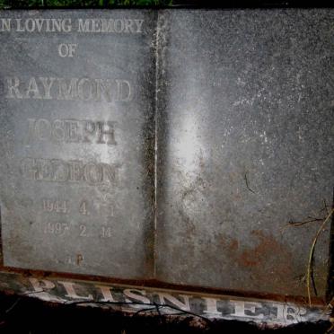 PLISNIER Raymond Joseph Gedeon 1944-1997 