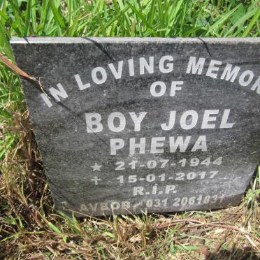 PHEWA Boy Joel 1944-2017