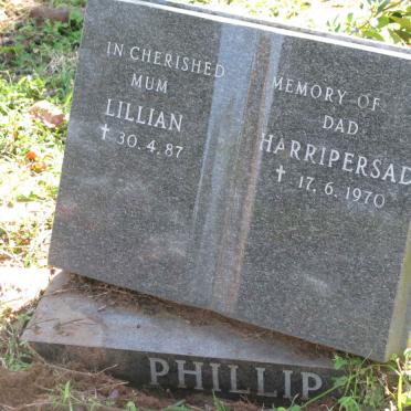 PHILLIP Harripersad -1970 &amp; Lillian -1987