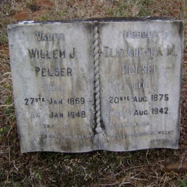 PELSER Willem J. 1869-1948 &amp; Elizabetha M. 1875-1942