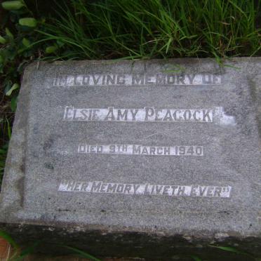 PEACOCK Elsie Amy -1940