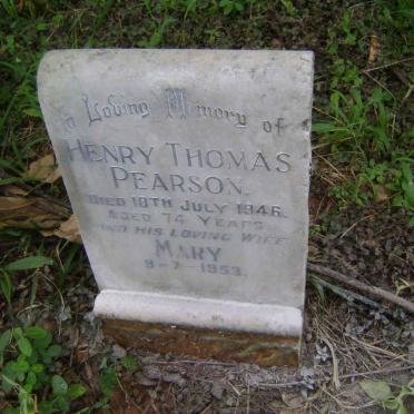 PEARSON Henry Thomas -1946 &amp; Mary -1953
