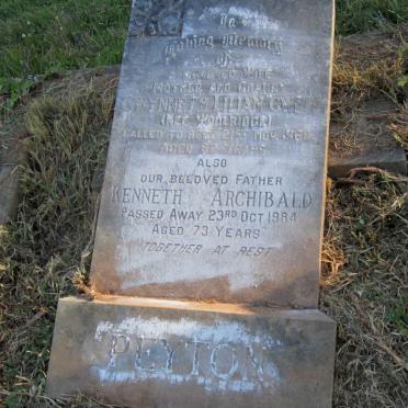 PEYTON Kenneth Archibald -1984 &amp; Gwyneth Lilian WOOLRIDGE -1968