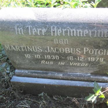 POTGIETER Martinus Jacobus 1930-1979