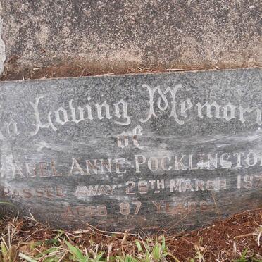 POCKLINGTON Roger Henry -1961 &amp; Mabel Anne -1971