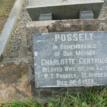 POSSELT Charlotte Gertrude -1959