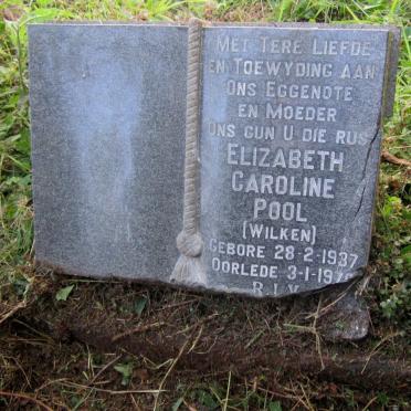 POOL Elizabeth Caroline nee WILKEN 1937-1970 