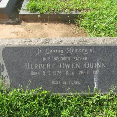 QUINN Herbert Owen 1879-1973
