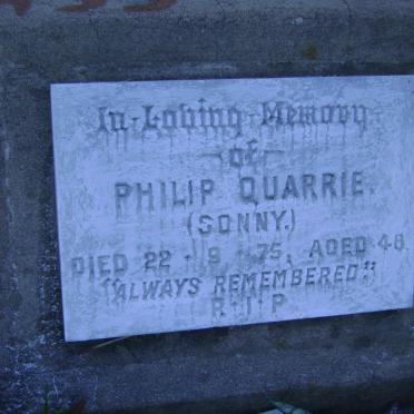 QUARRIE Philip -1975