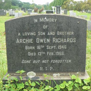RICHARDS Archie Owen 1946-1966
