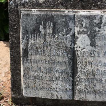 RIPPON Sidney John -1925 &amp; Caroline Margaret -1929