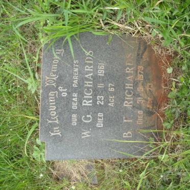 RICHARDS W.G. -1961 &amp; B.F. -1973