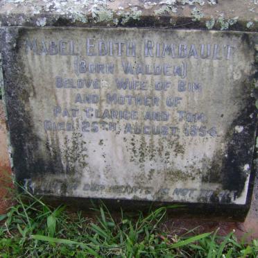 RIMBAULT Mabel Edith nee WALDEN -1954