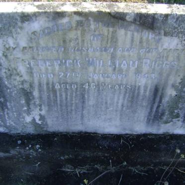 RIGGS Frederick William -1943