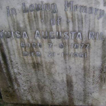 RILEY Louisa Augusta 1877-1961