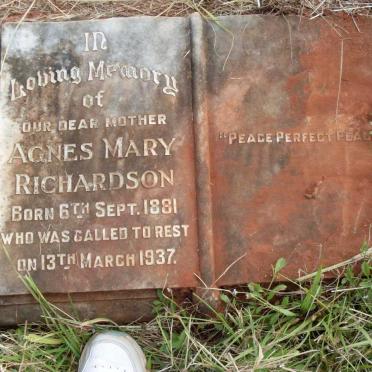 RICHARDSON Agnes Mary 1881-1937