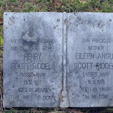 RIDDELL Henry, SCOTT -1965 &amp; Eileen Angus -1998