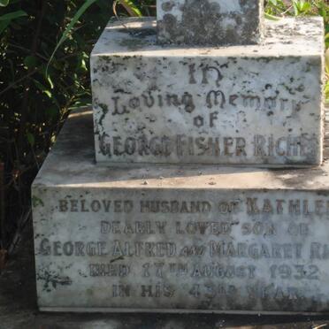 RICHES Margaret -1943 :: RICHES George Fisher -1932