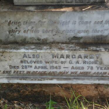 RICHES Margaret -1943 :: RICHES George Fisher -1932