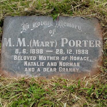 PORTER M.M. 1898-1988